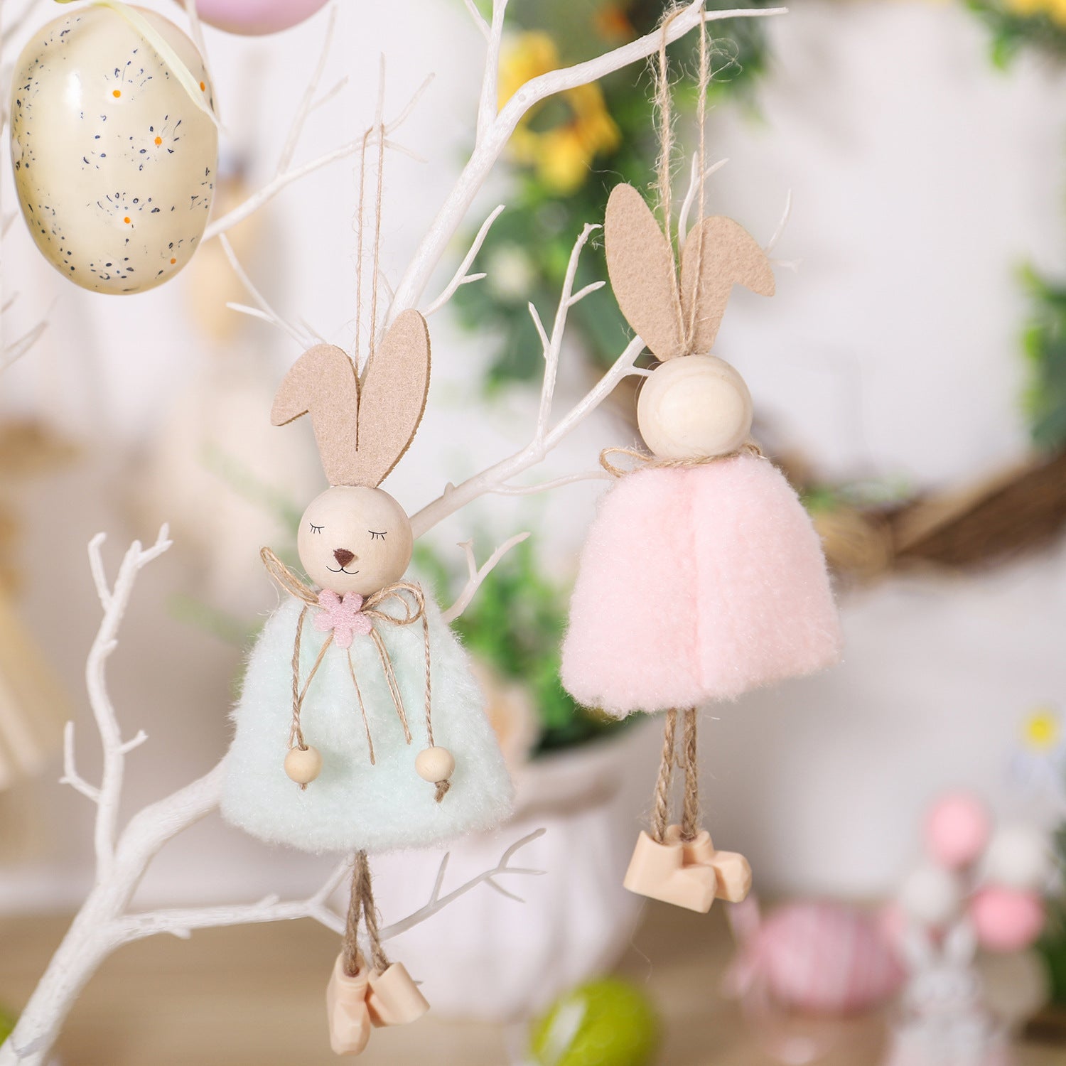Easter Cute Cartoon Rabbit Hangings Arrangement