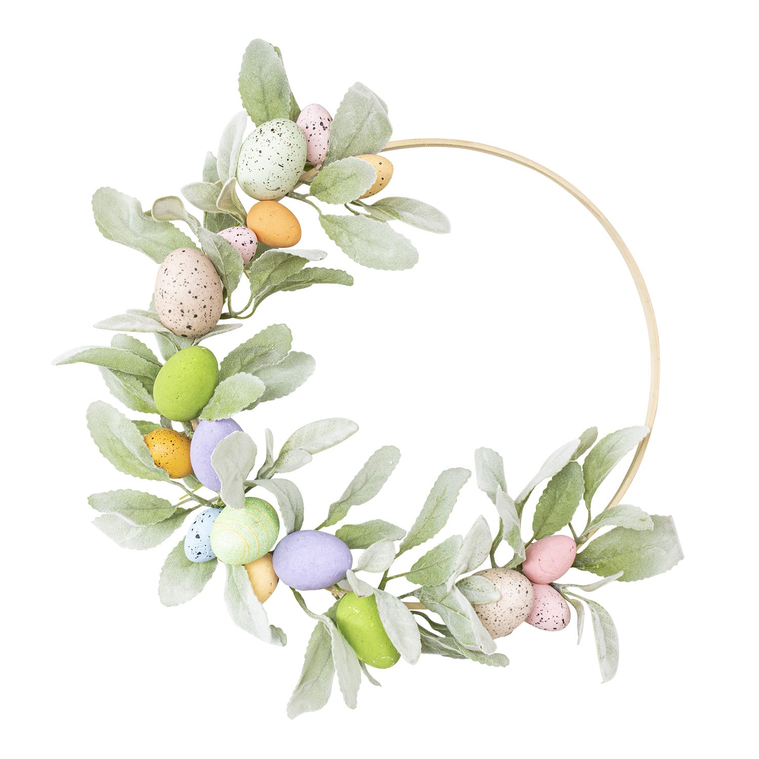 Easter Carrot Wreath Rustic Bow Cloth Wreath Garland With Green Leaves For Front Door Decoration