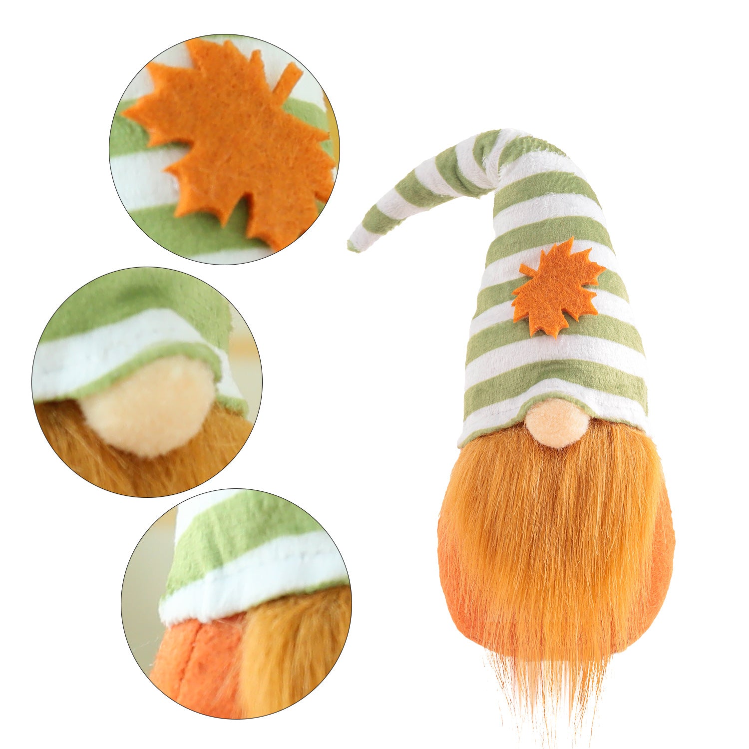 Harvest Festival Orange Gnome Field Decoration