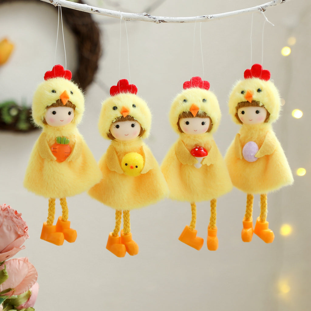 Easter Decorations Chicken Egg Ornaments Easter Home Decoration Pendant Party Props