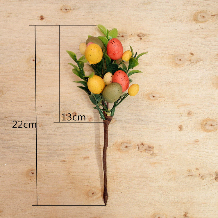 Easter Egg Tree Decorations Simulation Leaf Creative Branch String Home Ornament