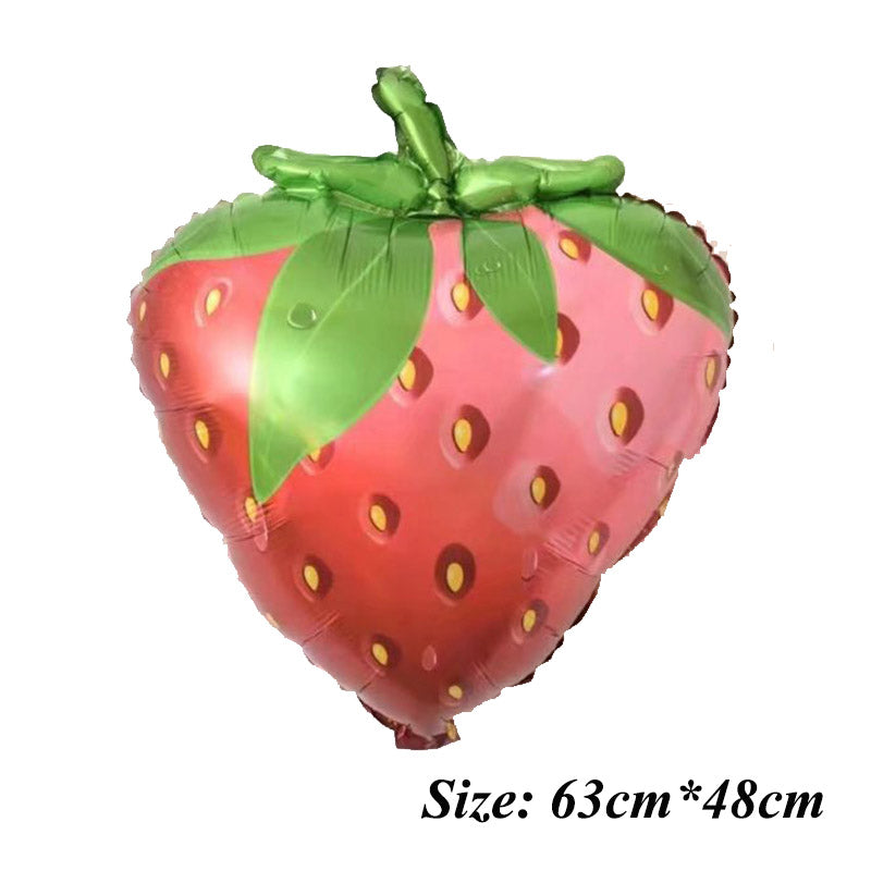 Cartoon Aluminum Film Balloon Festival Celebration Children's Birthday Party Decoration Shopping Mall Celebration Decoration Fruit Balloons