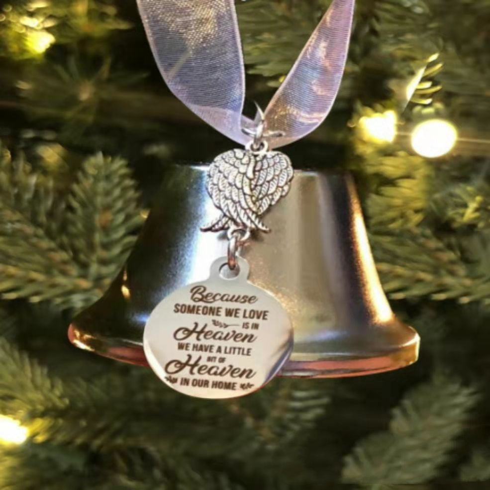 Pendentif métallique Souvenir Clochettes Campanule de Noël Ailes