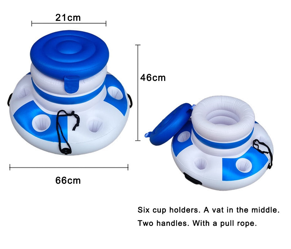 Inflatable water ice bucket