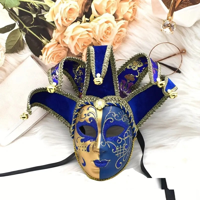 Painted Yin And Yang Halloween Ball Party High-end Venice Performance Mask