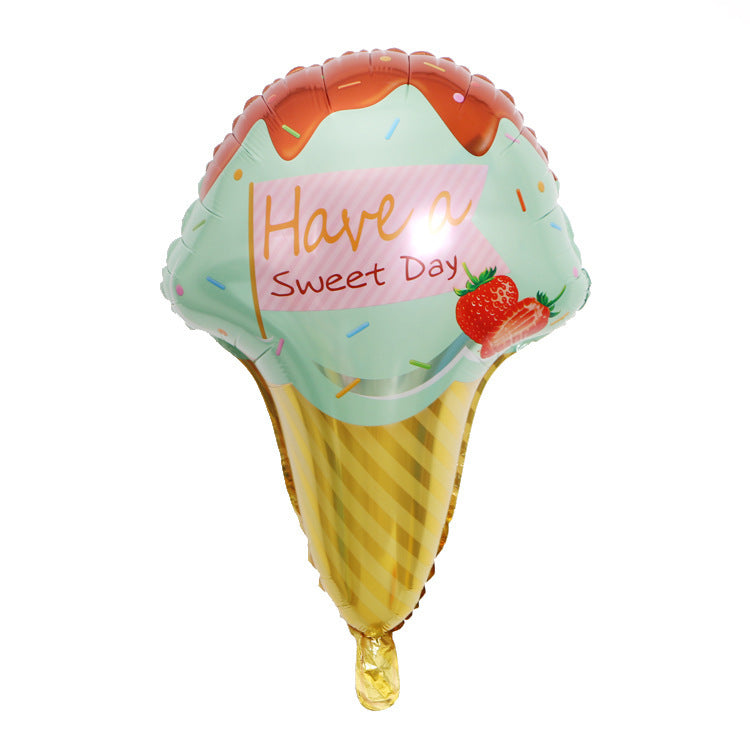 Food Festival Party Decoration Mexican Cake Avocado Aluminum Film Balloon