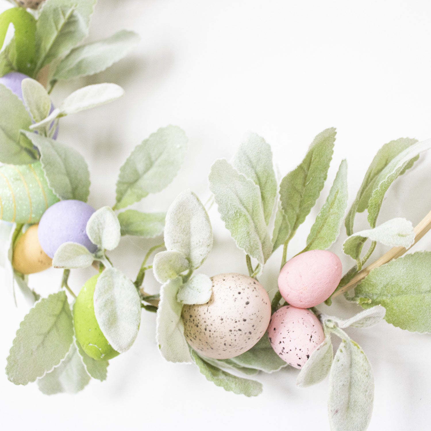 Easter Carrot Wreath Rustic Bow Cloth Wreath Garland With Green Leaves For Front Door Decoration