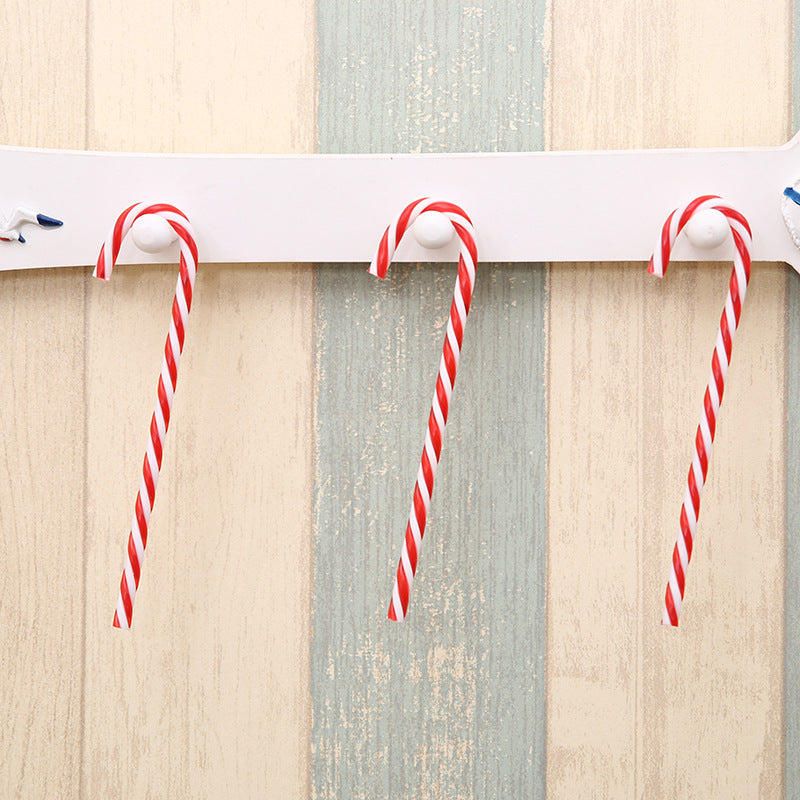 Christmas Candy Crutch Red Scene Decorative Pendant
