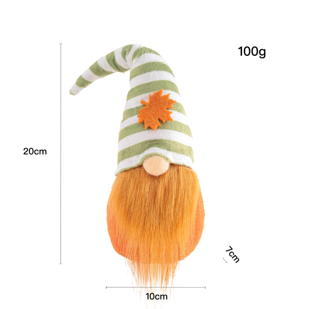 Harvest Festival Orange Gnome Field Decoration