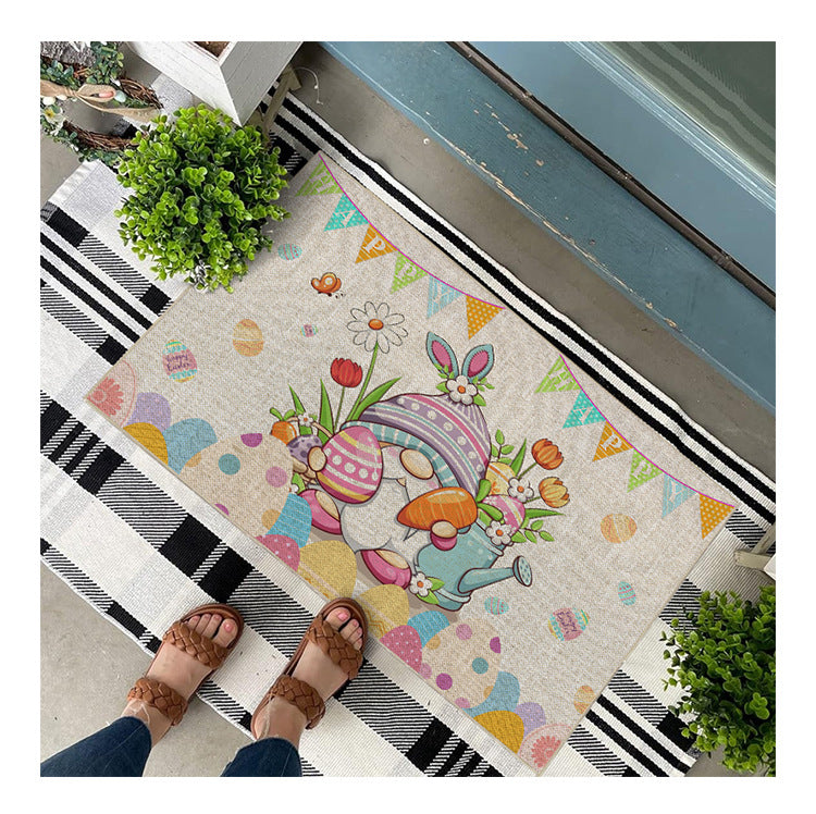 Easter Bunny Floor Mat European And American Flower Decoration