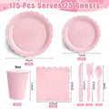 Party Tableware With Lace Accents Birthday Party Disposable Dinnerware Set