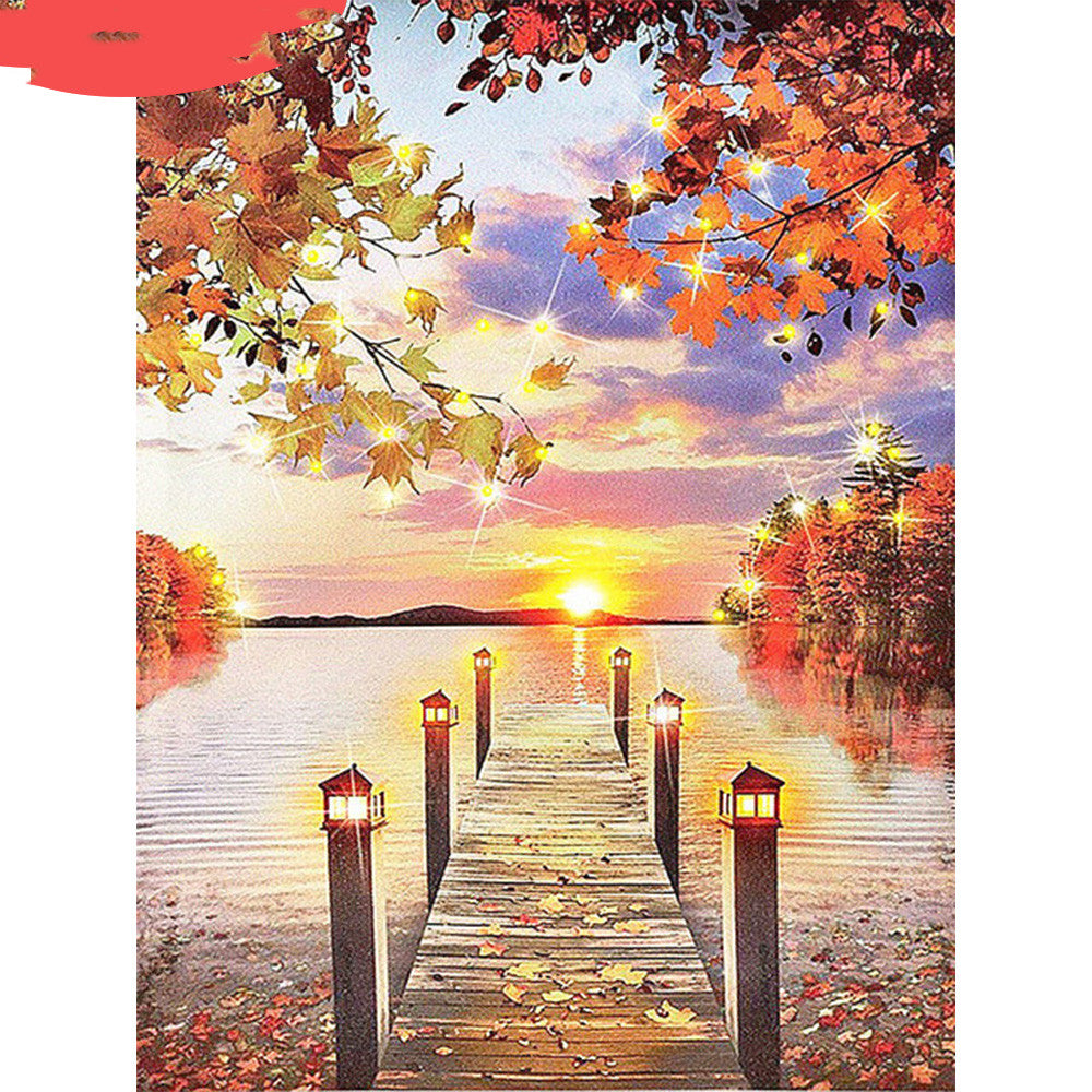 Entrance Corridor Watercolor Horse Canvas Painting