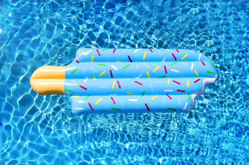 Ice cream inflatable swimming ring