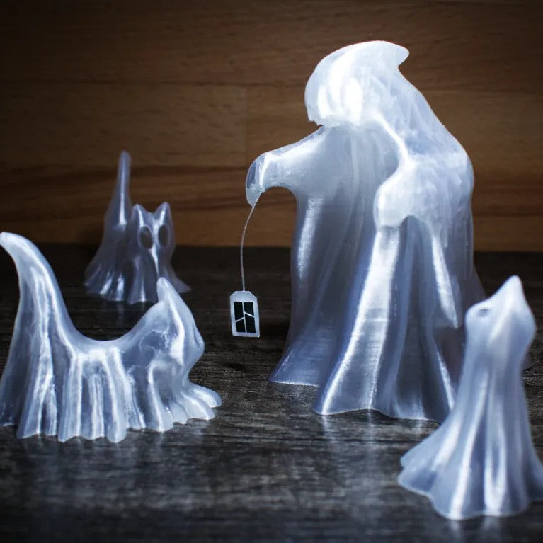 Halloween Ghost Cat Trio Halloween Desktop Decoration Ghost Dog Luminous Decoration