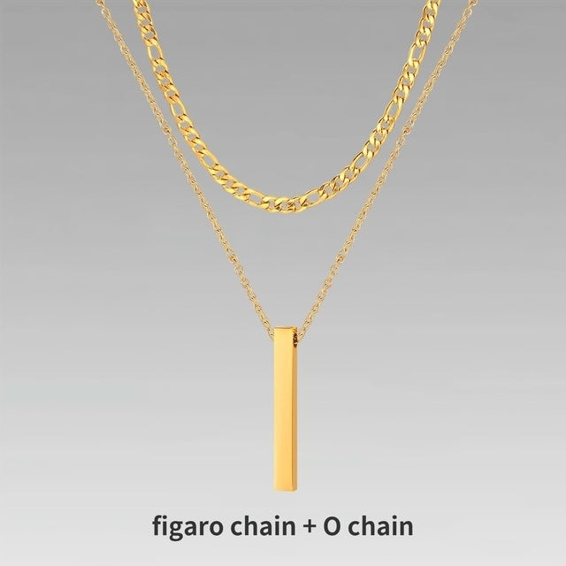 Men's Gift Chain Crystal Necklace