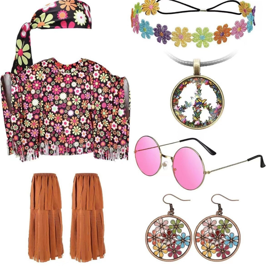 Tie Dye Cloak Party Clothing Suit