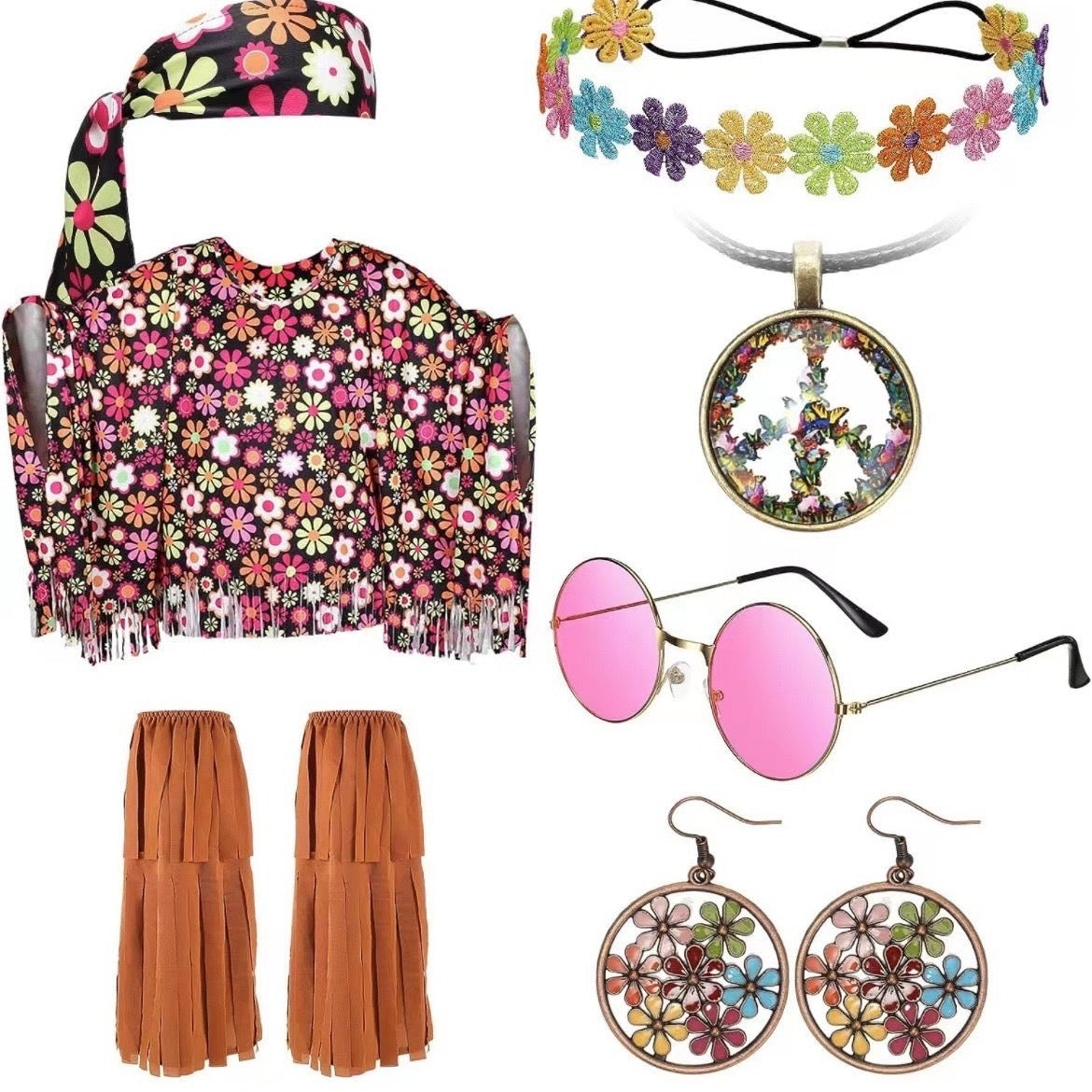 Tie Dye Cloak Party Clothing Suit