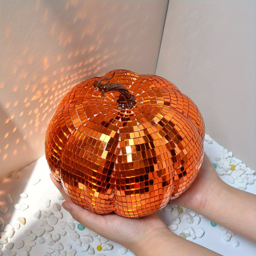 Halloween Party Home Decoration Props Mirror Glass Pumpkin