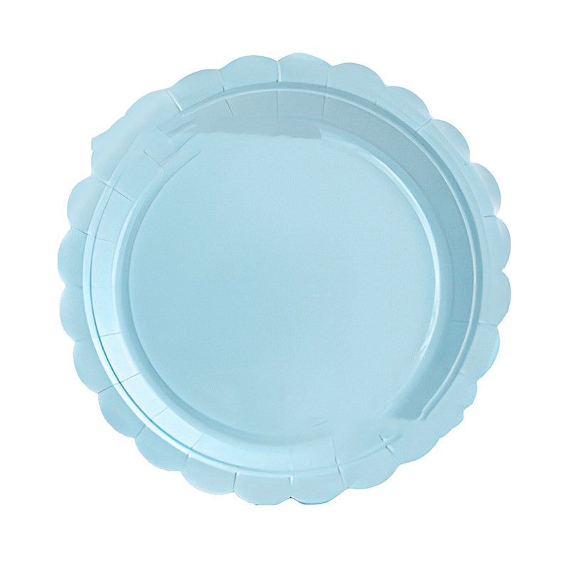 Party Tableware With Lace Accents Birthday Party Disposable Dinnerware Set