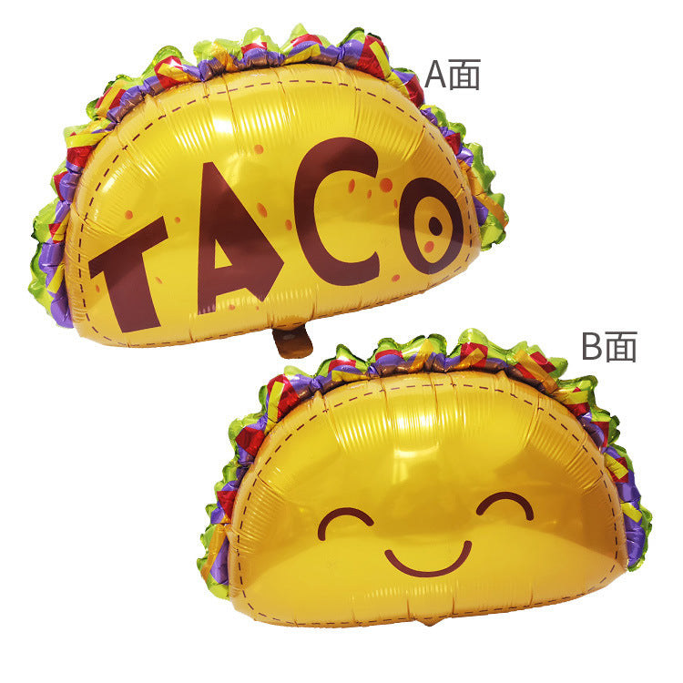 Food Festival Party Decoration Mexican Cake Avocado Aluminum Film Balloon