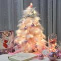 Christmas Ornament Desktop Small Tree Christmas Tree Feather Decoration Tree