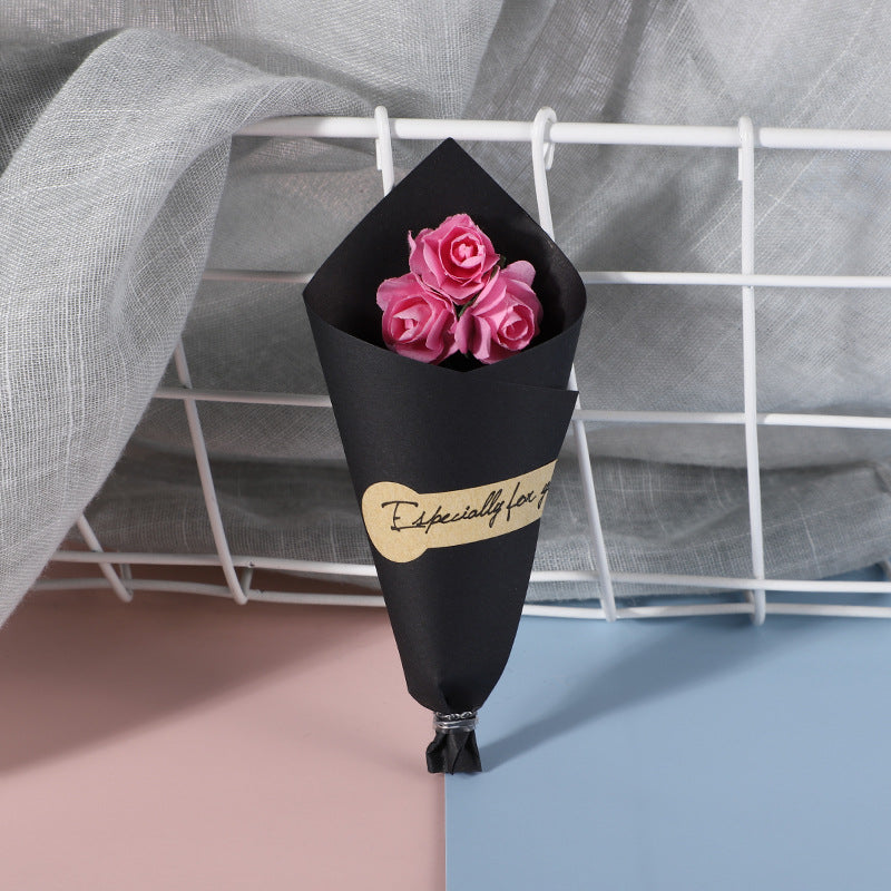 Mini Bouquet Dried Flower Gift Box With Gift Decoration
