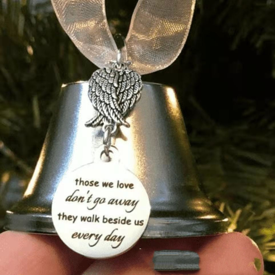 Wings Christmas Campanula Bells Souvenir Metal Pendant