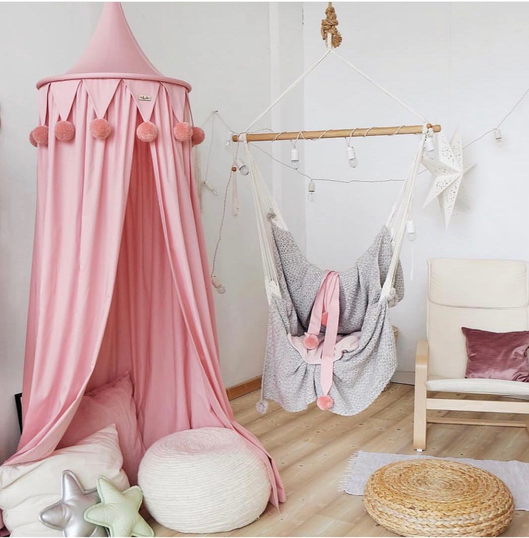 Children's Home Wool Ball Summer Crib Mosquito Net
