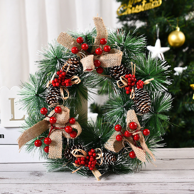 Christmas Decorations Garland Window Layout Door Hanging