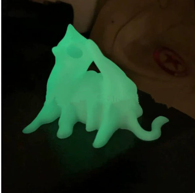 Halloween Ghost Cat Trio Halloween Desktop Decoration Ghost Dog Luminous Decoration