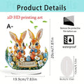 Cute Rabbit Easter Egg Acrylic Holiday-Themed Decorations