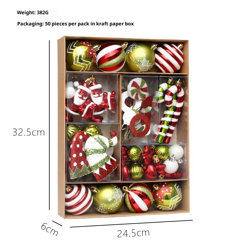 Creative Christmas Painted Decoration Pendant Set