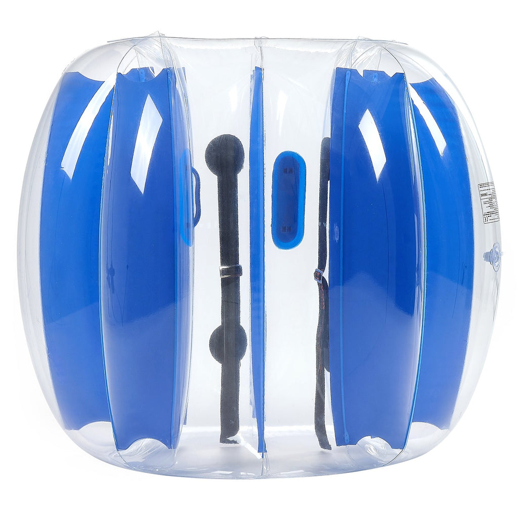 Inflatable Bumper Balls 1-Pack, 4FT/1.2M Body Sumo Zorb Ball, Durable Thick PVC Human Hamster Bubble Knocker For Outdoor Sports Team Gaming Play, Bopper Toy For Garden Yard Park, Blue Stripes