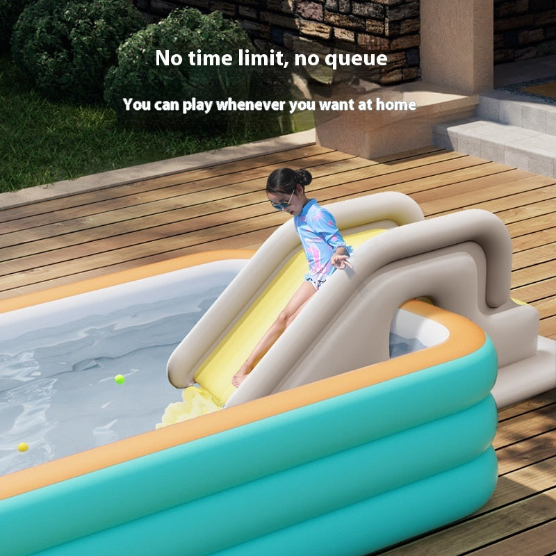 Inflatable Slide Can Match Swimming Pool Anti-rollover Child Kid Inflatable Toys