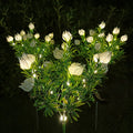 Solar Gardenia Simulation Festive Lantern LED Garden Decoration