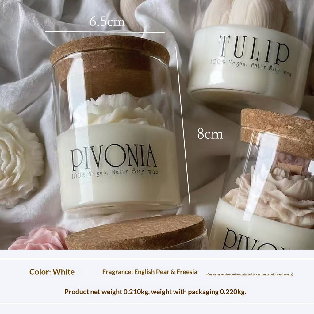 Valentines Day Rose Glass Candle To Create A Sophisticated And Elegant Ambiance