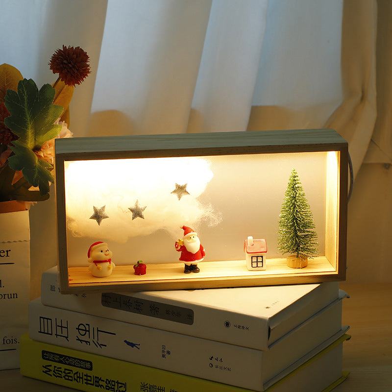Christmas Small Night Lamp Mini Glass Cover