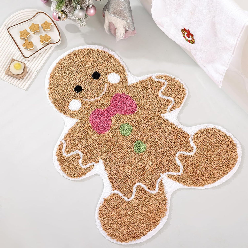 Christmas Atmosphere Cashmere Irregular Shape Hallway Mat