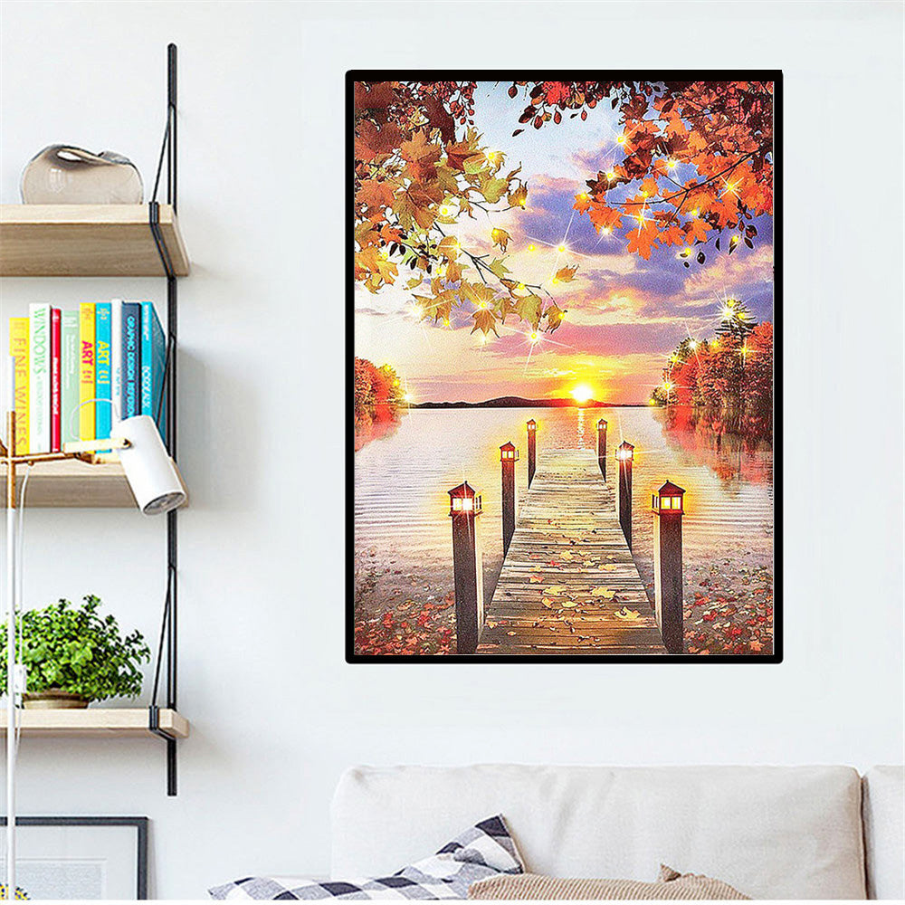 Entrance Corridor Watercolor Horse Canvas Painting