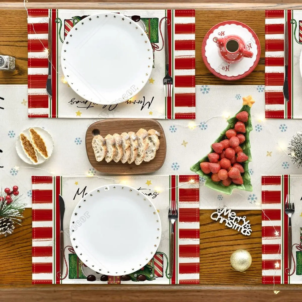 Christmas Holiday Decoration Insulation Anti-scald Placemat