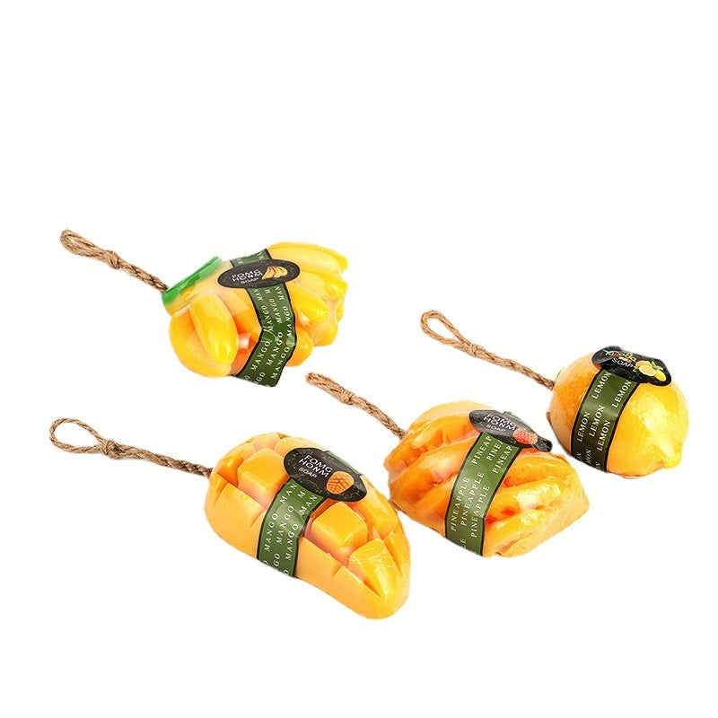 Essential Oil Fruit Soap Melon Fruit Shape Handmade Mild Soap Bath Face Wash Essential Oil Soap Gift Soap