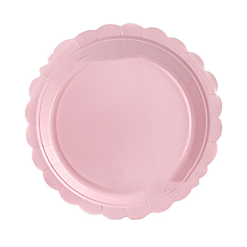Party Tableware With Lace Accents Birthday Party Disposable Dinnerware Set
