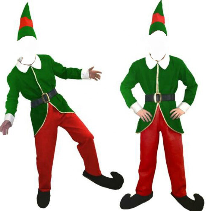 Vêtements pour hommes d'elfe de Noël du Père Noël