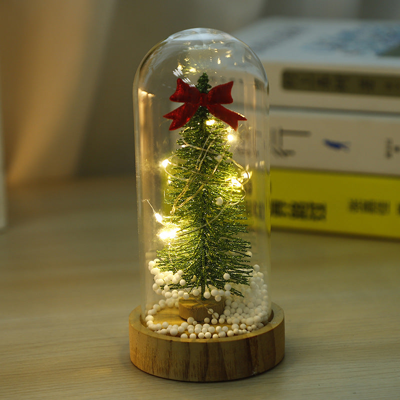 Christmas Small Night Lamp Mini Glass Cover