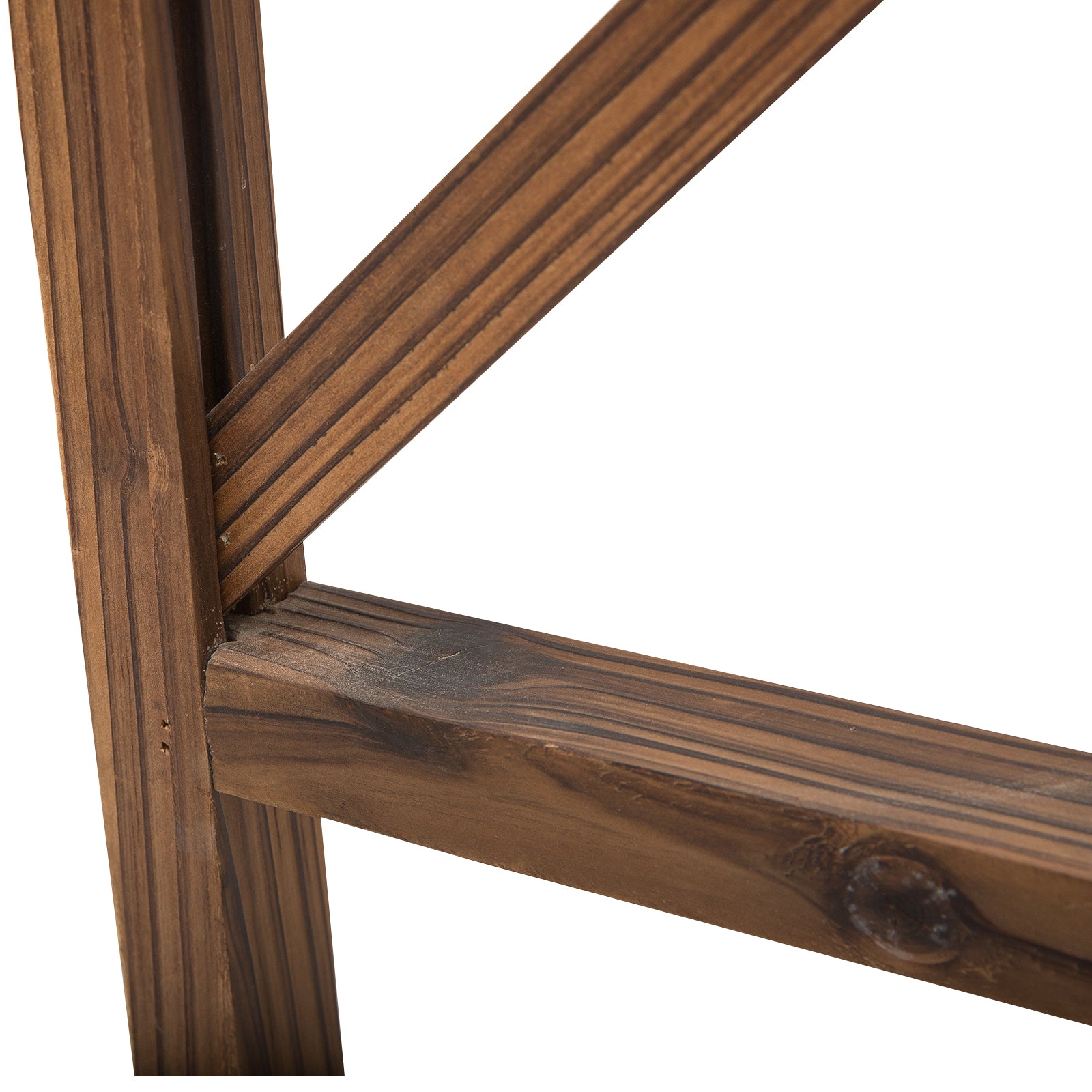 79in Wooden Garden Arbor Arch Trellis with Classic Countryside Style, Pergola Style Roof for Climbing Vines for Ceremony Party Weddings