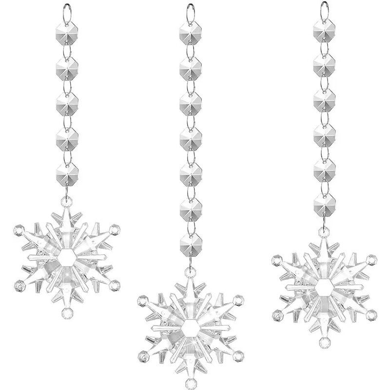 18-piece Christmas Tree Decorative Crystal Pendant