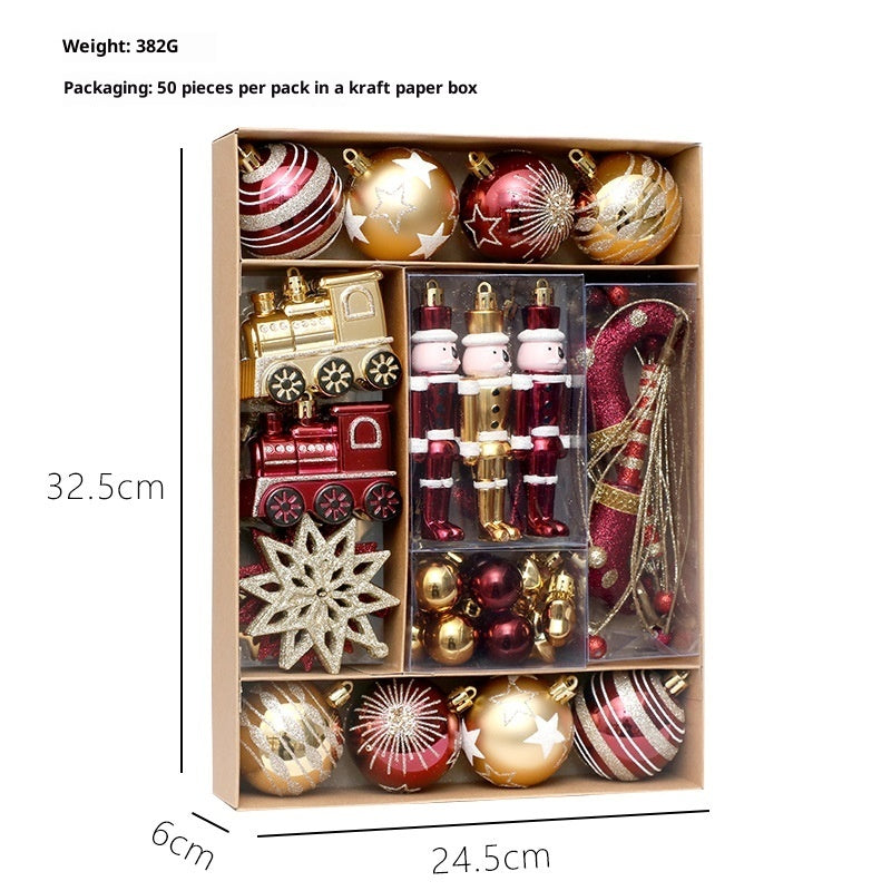 Creative Christmas Painted Decoration Pendant Set
