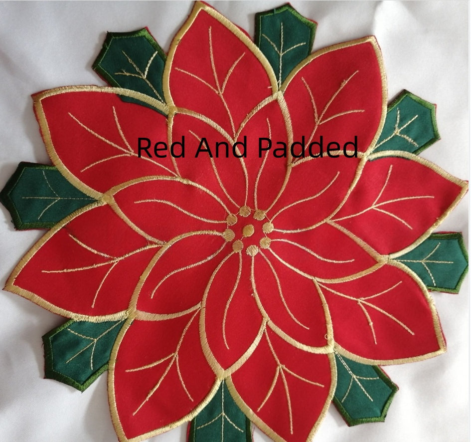 Christmas Embroidered Tablecloth Round Cover Towel