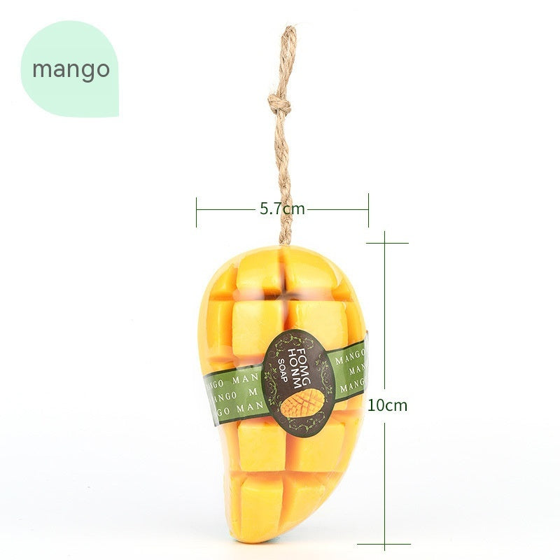Essential Oil Fruit Soap Melon Fruit Shape Handmade Mild Soap Bath Face Wash Essential Oil Soap Gift Soap
