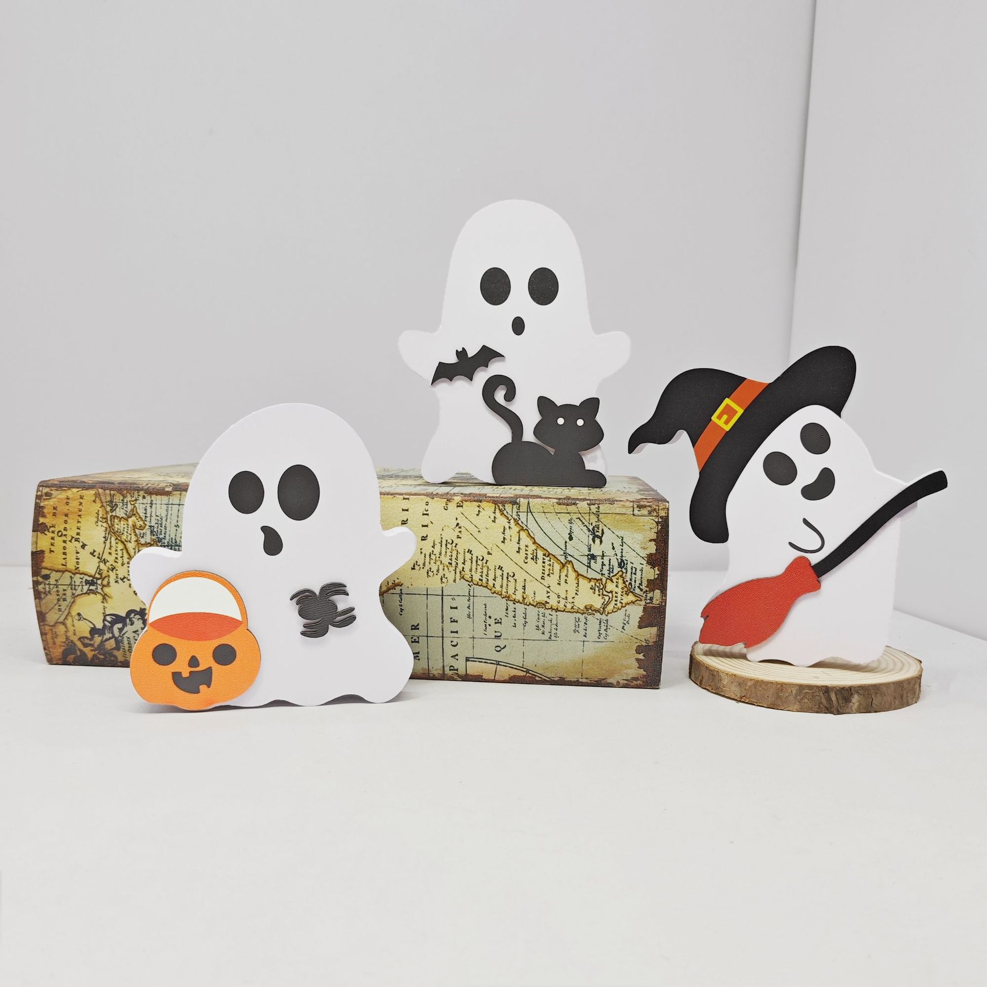 Holiday Party Creative Ghost Halloween Home Flowerpot Decoration